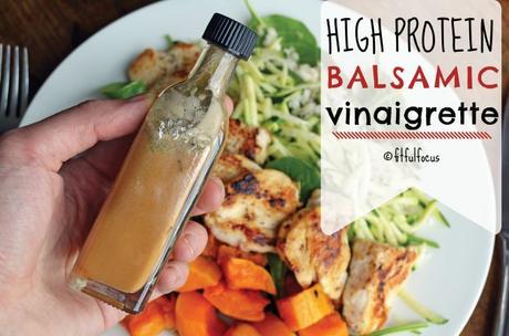 High Protein Balsamic Vinaigrette (vegan, gluten free, soy free)