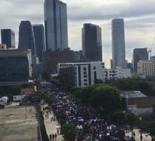 100,000 March to Protest Trump in Los Angeles