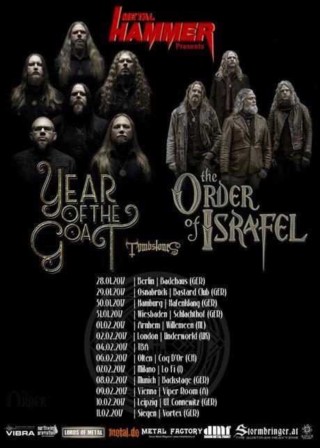 YEAR OF THE GOAT & THE ORDER OF ISRAFEL Co-Headlining Tour in 2017!