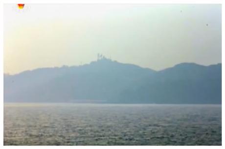 A view of Yo'np'yo'ng Island, ROK from Kali Islet, DPRK (Photo: Korean Central Television).
