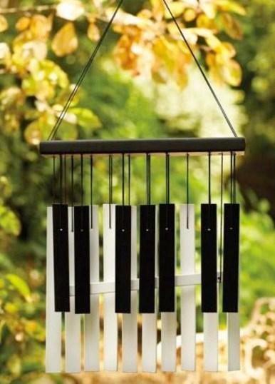 Piano Keys Used To Make Wind Chime