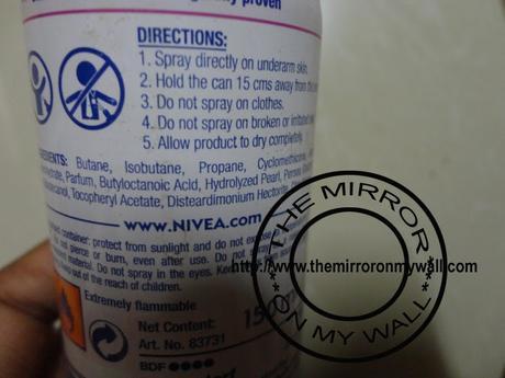 Nivea Pearl And Beauty Deodorant Review