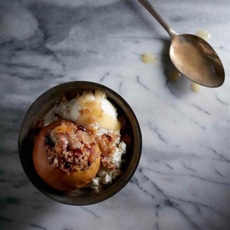 Baked Apples with Spiced Sprouted Quinoa