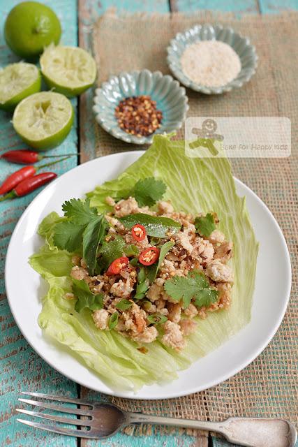 Thai chicken salad larb gai