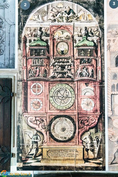 Original Astronomical Clock face, Olomouc