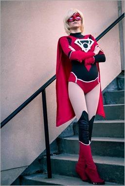 Musable Cosplay as Red Lantern Supergirl (Photo by JND Photography)