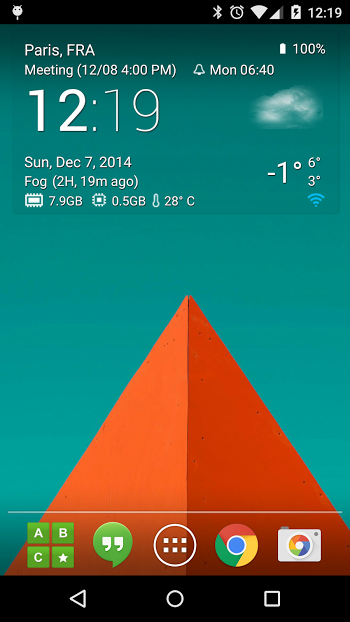 Transparent clock weather Pro v0.92.01.01 APK