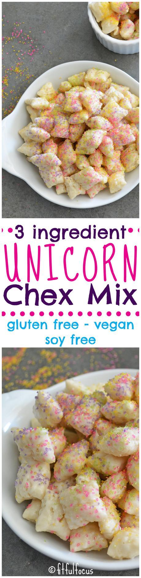 Unicorn Chex Mix (gluten free, vegan, soy free)