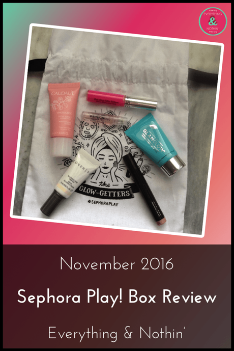 November 2016 Sephora Play! Box Review