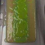 Mistletoe CP Soap Recipe Pouring the Green Soap