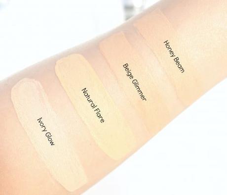 Lakme Absolute Illuminating Foundation Review, All Shades Swatches