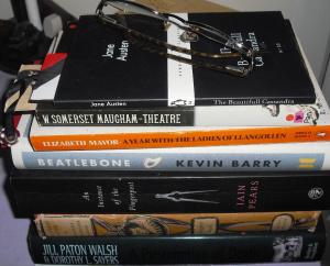 TBR Pile Bedside Table