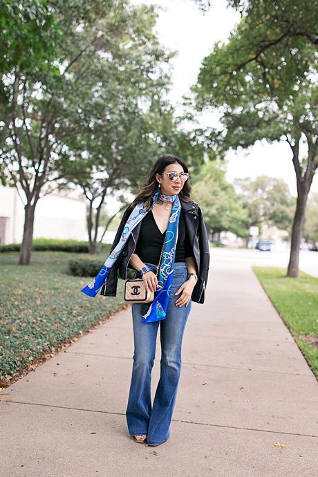 Moto Jacket and the Classic Scarf