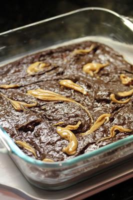 Vegan Black Bean Brownies with Peanut Butter Swirl