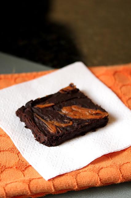 Vegan Black Bean Brownies with Peanut Butter Swirl