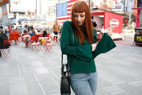 Hangin out at times square with my Stylewe.com sweater
