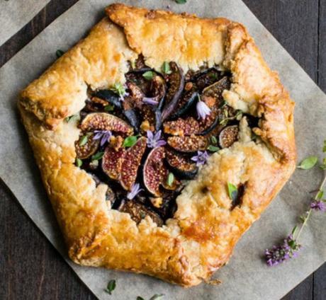 Caramelized Onion and Fig Galette With Goat Cheese