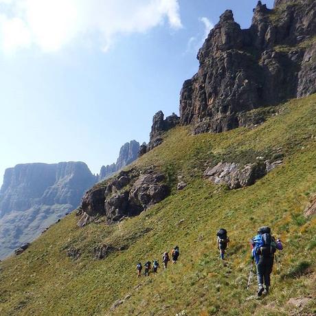 In good company- my trekker friends blazing the more remote trails of Drakensberg in South Africa. Surrounding yourself with like-minded people leads you closer to your off the beaten path dreams.