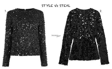 STYLE Vs STEAL | BLACK SEQUIN PARTY TOP