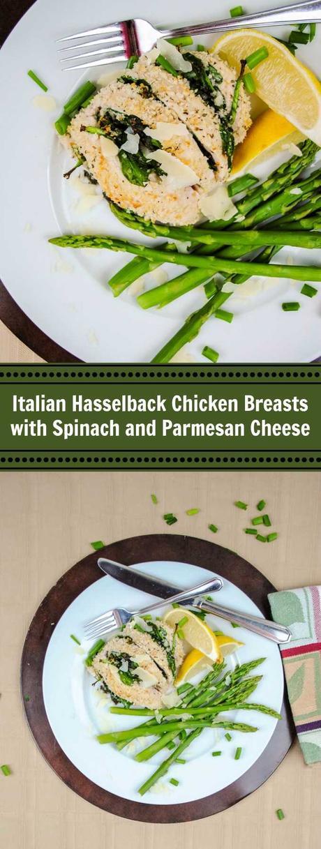 Crusty Baked Italian Hasselback Chicken Breasts with Panko and Parmesan Cheese