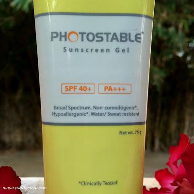 Photostable Sunscreen Gel Review - Best Sunscreen for oily skin