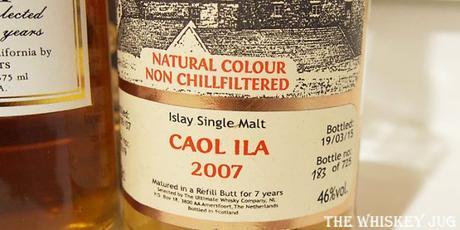2007 The Ultimate Caol Ila 7 Years Label