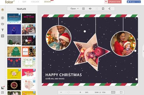 Fotor – Holiday greeting cards online