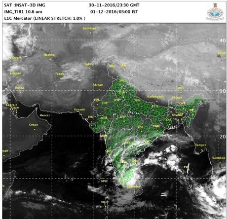 cyclone 'Nada' to hit Tamilnadu ~ rains predicted