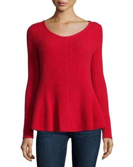 ribbed cashmere sweater