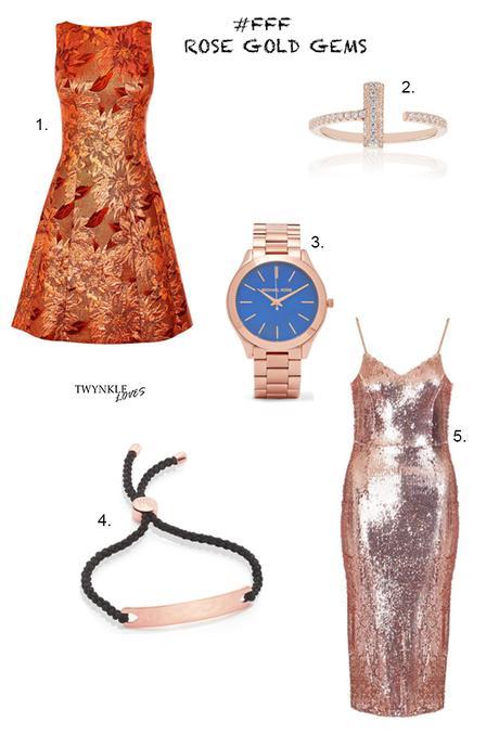 FRIDAYS FAVOURITE FIVE | ROSE GOLD