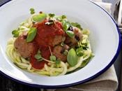 Paleo Dinner Recipes: Zoodles with Turkey Meatballs