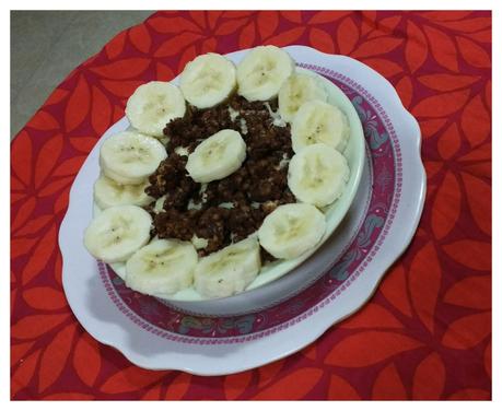 Recipe: Banana Custard Pudding with RiteBite Max Protein Choco Fudge bar