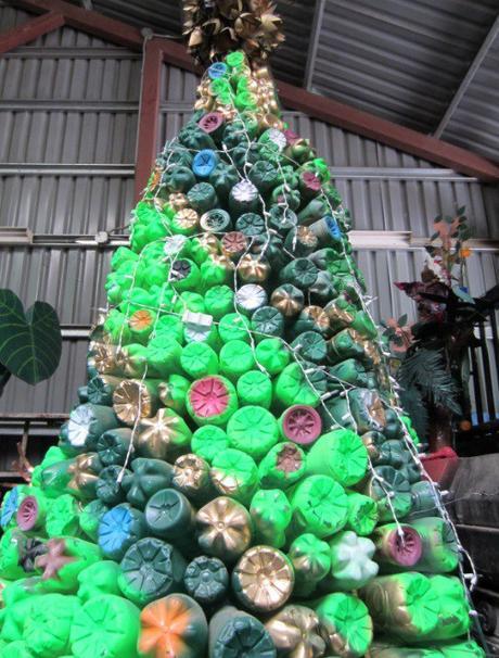 Christmas Tree Made From Plastic Bottles