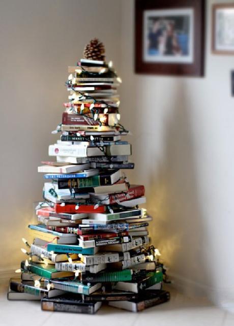 Christmas Tree Made From Recycled Books