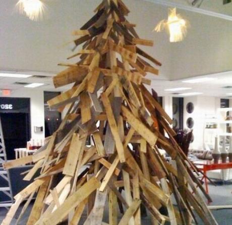 Christmas Tree Made From Recycled Pallets