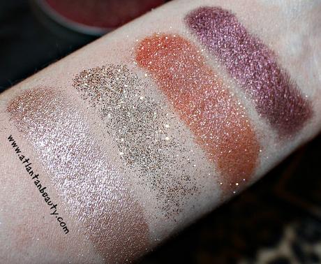 Review and Swatches of M.A.C Cosmetics Nutcracker Sweet Gold Pigments and Glitter Kit
