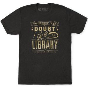 when_in_doubt_library_t-shirt