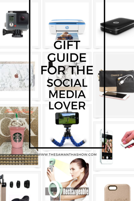 Gift guide for the social media lover; featuring phone and photo accessories