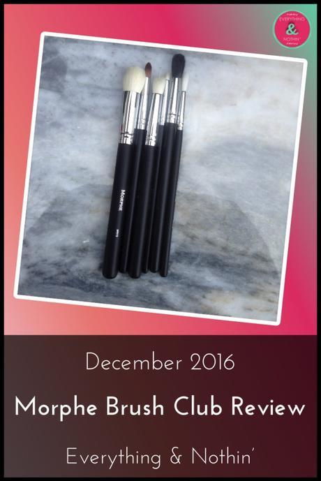 December 2016 Morphe Brush Club Review