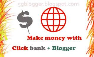 earn money with clickbank and blogger