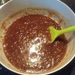 Vanilla Brown Sugar Scrub Recipe: Adding the Brown Sugar and Vanilla Powder Mixture