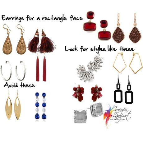 How to choose earrings for a rectangle face shape