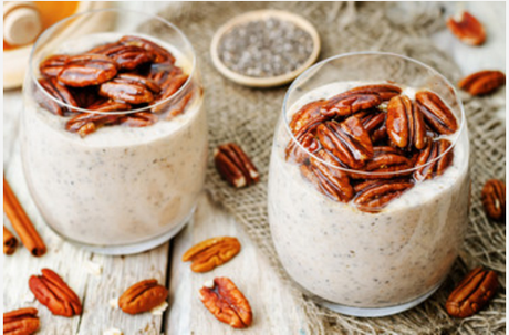 paleo holiday treats eggnog chia seed pudding