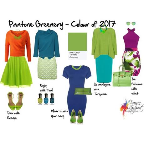 Pantone Colour of 2017 - Greenery - what to pair it with
