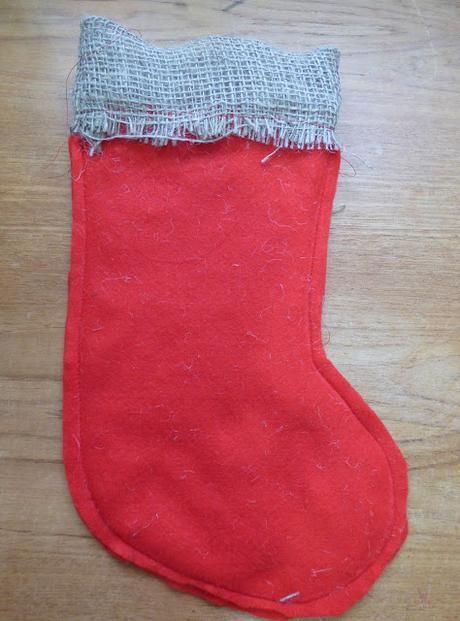 Victorian Christmas Stocking Craft Tutorial Felt Burlap