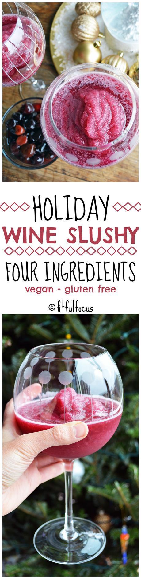 Holiday Wine Slushy (vegan, gluten free)
