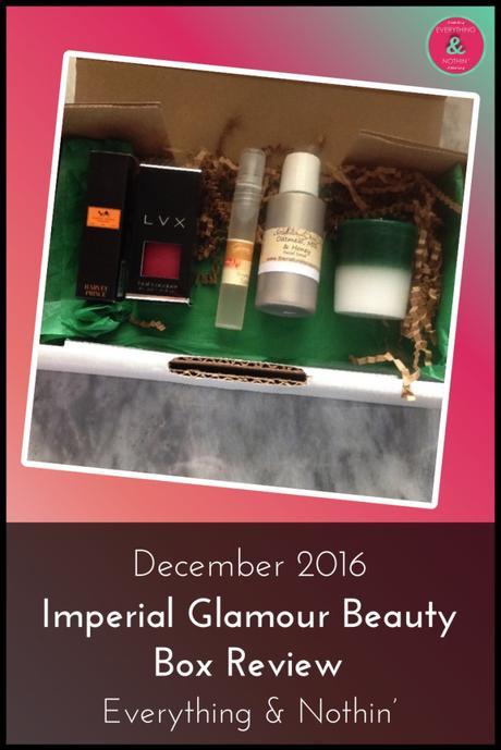 December 2016 Imperial Glamour Beauty Box Review