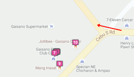 Google map to Aloguinsan Cebu | Blushing Geek
