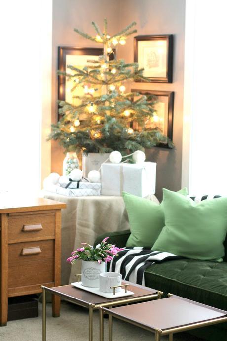 Modern and Vintage Christmas Decor for Home Office