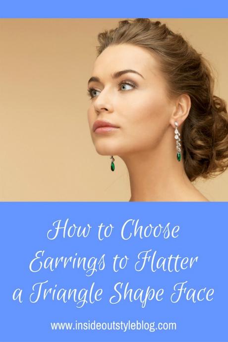 How to choose earrings to flatter a triangle or pear shape face